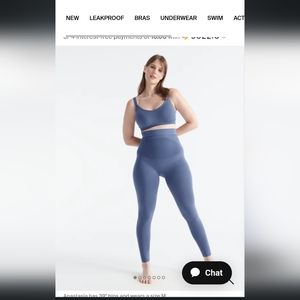 Knix Blissfit Maternity Leggings in Indigo (Size Large)